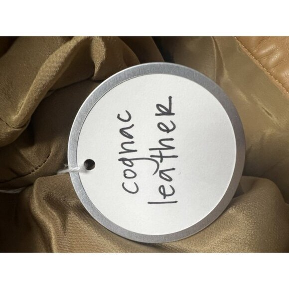 Oscar De La Renta Cognac Leather Pencil Skirt Women's Size 2 - Picture 8 of 11